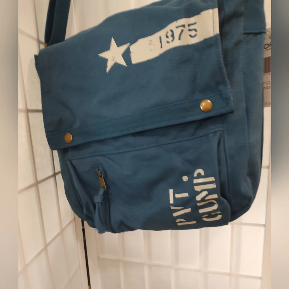 Forest Gump Blue Messenger Bag New With Tag Bubba Gump